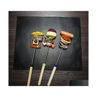 기타 부엌 식당 바 바베큐 그릴 라이너 휴대용 자 스틱 및 재사용 가능한 4 색 그릴 매트 바베큐 도구 9 인치 12 DHLXH