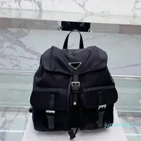 Designer backpack Designers Nylon Backpack Shoulder Bags Classic Unisex 12 Back Pack Triangle Sign Metal Zipper High-Quality Multi Pockets Schoolbag