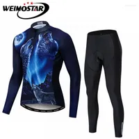 Racing Sets Bike Long Sleeve Jersey Cycling Pants Suits Men's Road MTB Bicycle Top Bottom Maillot Ropa Ciclismo Clothing