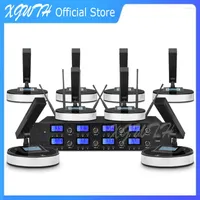 Microphones Upscale Digital Wireless 8 Microphone System Table Conference Karaoke Handheld Headset Performance Singing Mic