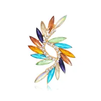 Colorful Crystal Brooches for Lady Corsage Women Party Jewelry Accessories Wedding Brooch Pins
