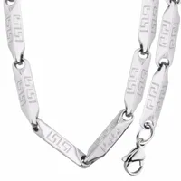 Necklace Earrings Set High Quality 4mm Stainless Steel Men & Women Silver Bracelet Jewelry Fashion Gift.NB60033