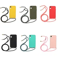 Multifunction Hand Strap 2.0MM Soft TPU Cases For Samsung S23 Ultra Galaxy S23 Plus Silicone Skin Cell Mobile Phone Back Cover With Crossbody Shoulder Lanyard