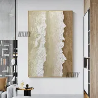 Paintings Abstract Knife 3D Beach Waves Picture Home Decor Wall Art Hand Painted Thick Oil Painting On Canvas Handmade Decorative