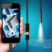 Cable Mini Rigid Inspection Camera Snake Tube Waterproof Endoscope Borescope With 6 LED For Android Phone