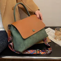 Evening Bags Large Capacity Suede Shoulder Crossbody Bag For Women Handbags 2023 Totes Female Purse Luxury Designer Ladies Messenger