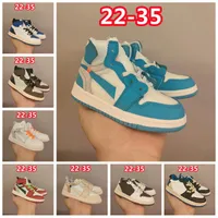 Hot New style Kids 1S designer toddler climbing sneakers Athletic Baby Shoes Boys Breathable solid hiking sports Shoes Girls kid shoe outdoor Training Sneaker 22-35
