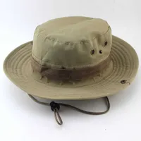 Hates de borde anchos Safari Safari Hat Boonie Panamá de pescación Algodón Algodón al aire libre Caza de verano Bob Camuflage Hats Ejército Panamá Militar G230131