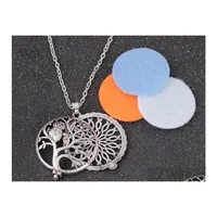 Pendant Necklaces Pretty Aromatherapy Necklace Sier Owl Essential Oils Diffuser Locket Beautifly Jewelry Drop Delivery Pendants Dhzfa