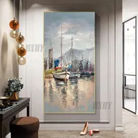 Paintings Sailing Oil Painting Beautiful Abstract Handpainted Modern High Quality Unframed On Canvas Wall Art Home Decorative