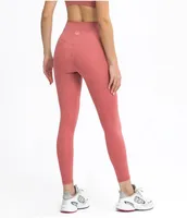 004 Lu Lu Yoga pants fitness pants original factory with L nude nine-point bottom wear sports fitness dew micro flared pants