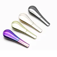 Colorful magic spoon Smoking Pipes Metal Magnet hand Pipe Zinc Alloy 95mm burner for dry herbs Tobacco Pipes