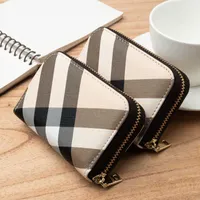 Wallets Casual Wallet Multi-Slot Card Holder Zipper Coin Purse Small Clutch PU Money Bag Purses Cardholder for Women Monederos Y2303