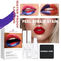 Lip Gloss Peel-off Peel Off Liquid Lipstick Long Lasting Brown Red Pink Kit Reddish Tear Stain U5N3