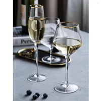 Wine Glasses Creative Crystal Glass Transparent Goblet Champagne Cups Drinkware Wedding Bar El Home Drinking