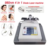 4 em 1 980nm Diodo a laser Vascular Remoção Remoção de acne Acne Rejuvenescimento Fisioterapia Alívio da dor a laser Máquina de beleza a laser