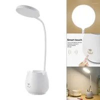 Table Lamps USB Touch Desk Lamp Night Light Stepless Dimming Eye Protection Learning Multi-Function Bracket Pen Holder