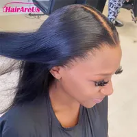 Lace Wigs Long 13x4 Frontal Human Hair Pre Plucked Glueless Vietnamese Straight HD Transparent Closure With Baby