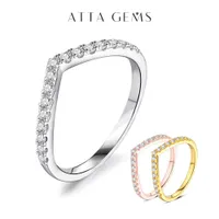Solitaire ring Attagems Diamond s sieraden vrouwen verloving 925 Sterling zilveren trouwring 230131