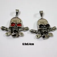 Pendant Necklaces Outlaws MC Nckelace For Motor Biker Rider Live To Ride Stainless Steel Necklace Of Motorcycles Skull Jewelry Hells