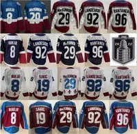 2022 Stanley Cup Hockey Jersey 96 Mikko Rantanen 8 Cale Makar 29 MacKinnon&#039;&#039;Nhl&#039;&#039;92 Landeskog Hot