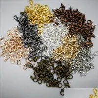 Clasps Hooks 100pcs/Lot 3 Color zinc alloy lebsster claw for Jewelry Netlaces Bracelet Making Nickel 12x7mm 547 Z2 Drop Droviour f Dhkj2