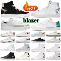 Blazer midden 77 vintage blazers jumbo casual schoenen mannen dames designer platform sneakers zwarte witte multi -kleuren witte indigo dennengroene heren dames buitentrainers
