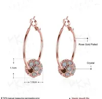 Dangle Earrings 2023 European Fashion Jewelry Crystal From Swarovskis Wholesale Sweet Temperament For Women And Female
