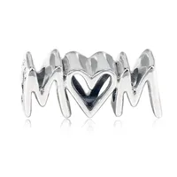 Charms Mothers Day 925 Sterling Sier Jewelry Mom Script Charm Beads Fits Pandora Bracelets Necklace For Women Diy Making 1139 T2 Dro Dh5Be