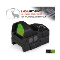 Accessori per ambito a caccia di ambito Airsoft Reddot Sight Reflex -Shock -Shock Mini 2MOA Dot per AR Pistol o S Gun Cl20135 Droplese Drople Dhpht