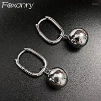Stud Earrings Prevent Allergy Silver Color Drop For Women Couple Fashion Simple Ball Geometric Pendant Party Jewelry Gift