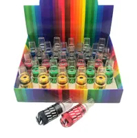 Wholesales mental pipes two style tobacco pipe multi-color easy to carry pipes smoking set