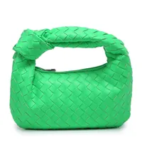 Totes 2023 New Bag Luxury Woven Hobo Bags New Women Clutch Purse Lady PU Leather Handbag Soft Hobo Tote Brand Designer Bolsa Bao G230201