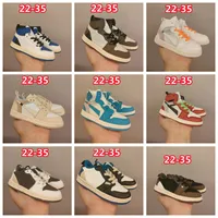 Fashion style Kids 1S designer toddler climbing sneakers Athletic Baby Shoes Boys Breathable solid hiking sports Shoes Girls kid shoe outdoor Training Sneaker 22-35