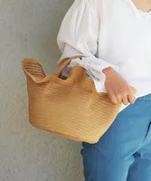 2023 New Evening Bags Japanese Holiday Style Romantic Lace Straw Bag Retro Fashion Beam Pocket Portable Basket Beach