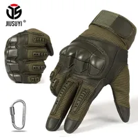 Mittens Full Finger Tactical Army Gloves Military Paintball Shooting Airsoft PU Leather Touch Screen Rubber Protective Gear Women Men 230131