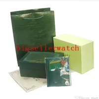 Top Luxury Watch Green Original Box Papers Gift Watches Boxes Leather bag Card 0 8KG For Watch Box234f