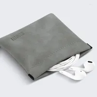 Storage Bags Portable Stainless Steel Shrapnel Earphone Bag Headphone Cable Electronic Gadgets Memory Card Usb Organizer Accessories
