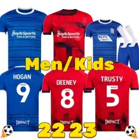 22 23 Birmingham voetbaltruien Deeney Bela McGree City FC 2022 2023 Home Away Derde volwassenen Men Kit Volledige set voetbal Shirts Short Pedersen Kids Kit -uniformen