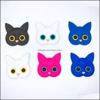 Party Favor Large Creative Diy Soft Glue Cartoon Cat Head Jewelry Mobile Phone Shell Hairpin Headdress Hole Shoe Material Drop Deliv Dhsfw