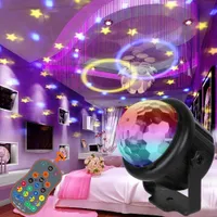 RGB Led Par Light Disco Laser Projector USB DJ Party Stage Lamp Sound Strobe 3D Starry Sky Magic Ball For Christmas Wedding Home
