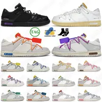 Men Platform Dunks Lows Shoe 5A-High Quality Men Women The Lot NO.01-50 Running Shoes Offs White Black Red Green Ow Designer Dunkes Skate Trainers Size 45