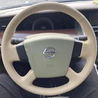 Steering Wheel Covers DIY Hand Sewing Cover Custom Fit For Teana 04-07 Stitch On Wrap Interior Accessories