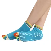 Sports Socks Ly Design Anti-slip Fingers 5 Toes Cotton For Exercise Pilates Massage Yoga CMG786