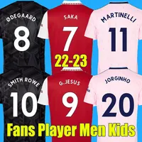 21 22 maillot de football arsenal Maillot de foot SAKA AUBAMEYANG PEPE LACAZETTE SMITH ROWE BLANC THOMAS XHAKA 2021 2022 hommes et enfants fans et version joueur