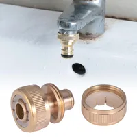 Watering Equipments Brass 1 2 3 4 Inch Garden Hose Tap Water Connector Adaptor Threaded Outdoor Faucet Equipment
