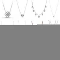 Pendant Necklaces 2021 New % 925 Sterling Silver pan Sparkling Double Halo Collier Necklace Heart Family Tree Collier Fit Party Gift G230202