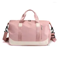 Duffel Bags Sports Gym Women Training Fitness Travel Handbag Nylon Yoga Mat Sport Bag With Shoes Compartment For Men