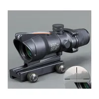 Hunting Scopes Trij 4X32 Acog Style Optical Rifle Scope Magnification For Drop Delivery Sports Outdoors Dhxz1