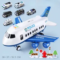 Diecast Model car Music Story Simulation Track Inertia Children's Toy Aircraft Large Size Passenger Plane Kids Airliner Toy Car 230202